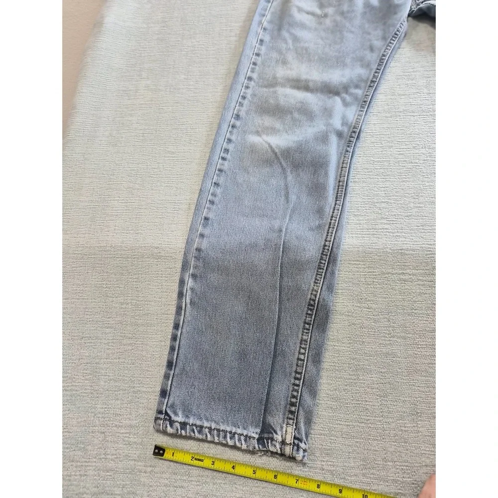 Levi's 505 Jeans Mens 32x32 Blue Denim Cotton Stretch Regular Fit Straight Leg
